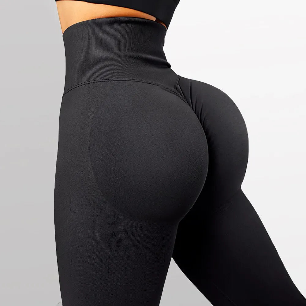 2025 Seamless Knitted Fitness GYM Pants Women's High Waist and Hips Yoga Pants