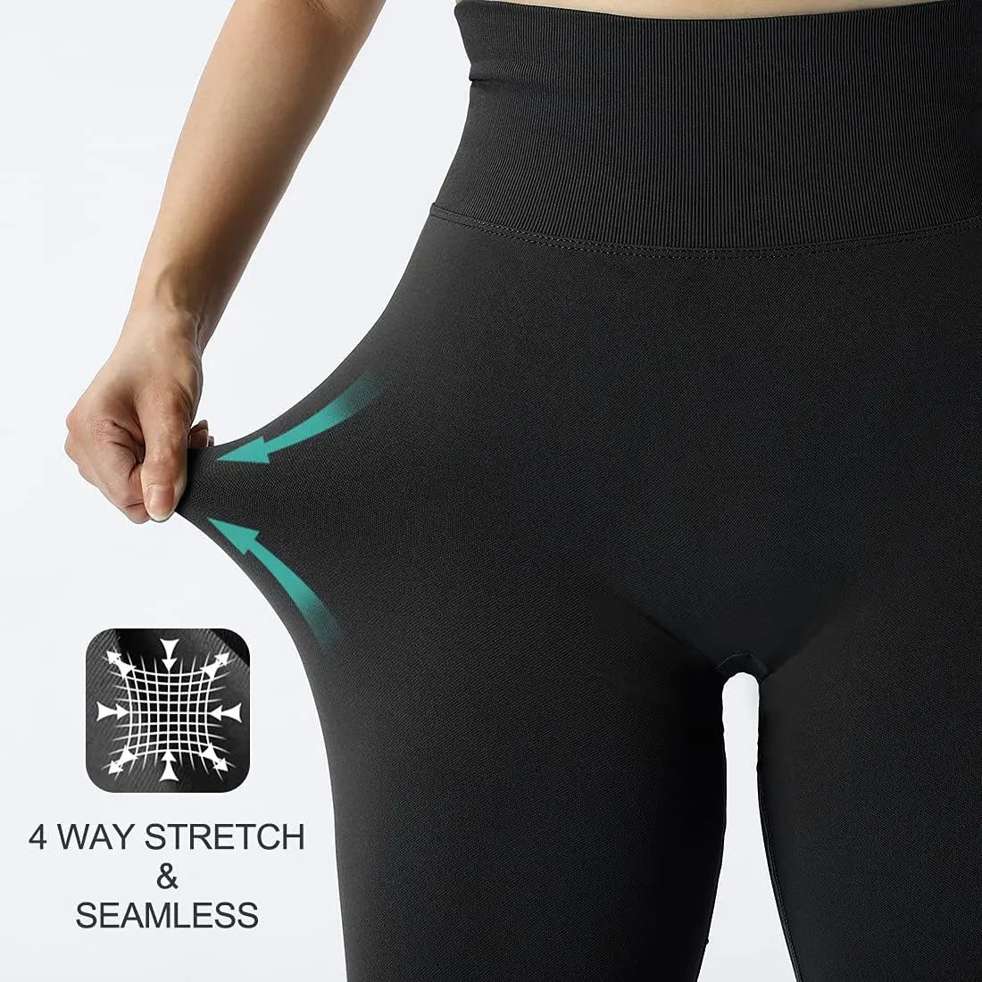 2025 Seamless Knitted Fitness GYM Pants Women's High Waist and Hips Yoga Pants