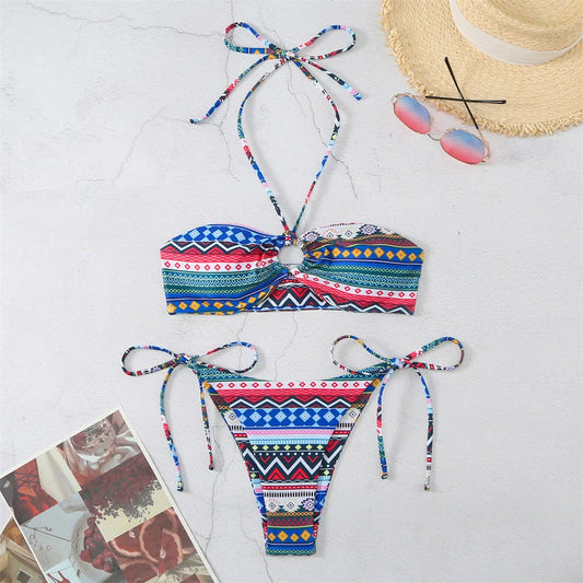 Bikini Halter String Swimsuit